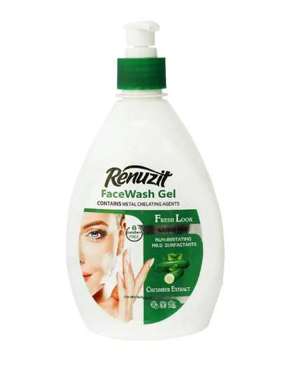 ژل شستشوی صورت رینوزیت Renuzit مناسب پوست خشک حجم 400ml