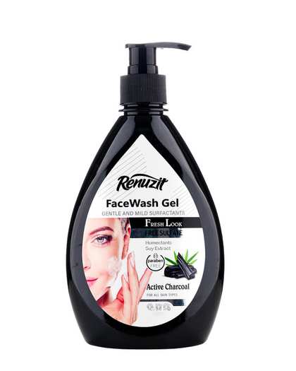 ژل شستشوی صورت رینوزیت Renuzit حاوی کربن فعال حجم 400ml