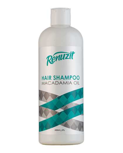 شامپو مو رینوزیت Renuzit مناسب موهای چرب حاوی روغن ماکادمیا 400ml