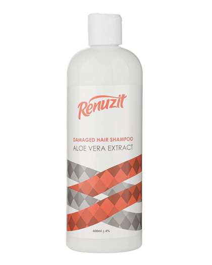 شامپو مو رینوزیت Renuzit مناسب موهای آسیب دیده حاوی عصاره آلوئه ورا 400ml