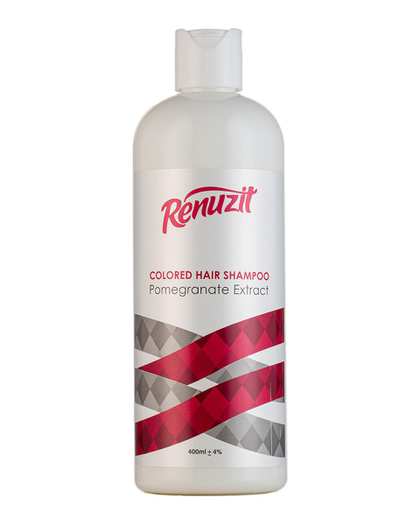 شامپو مو رینوزیت Renuzit مناسب موهای رنگ شده حاوی عصاره انار 400ml