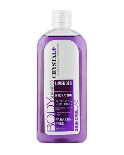 شامپو بدن کریستال Crystal حاوی عصاره اسطوخودوس حجم 400ml