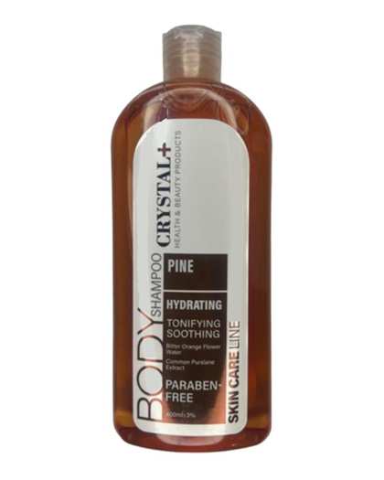 شامپو بدن کریستال Crystal مدل Pine حاوی عصاره درخت کاج حجم 400ml