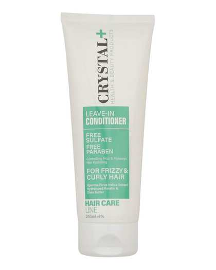 ماسک مو بدون آبکشی فاقد سولفات تیوپی کریستال Crystal مناسب موهای وزدار و مجعد 250ml