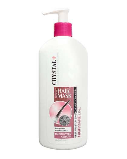 ماسک مو با آبکشی کریستال Crystal مناسب موهای خیلی خشک 400ml