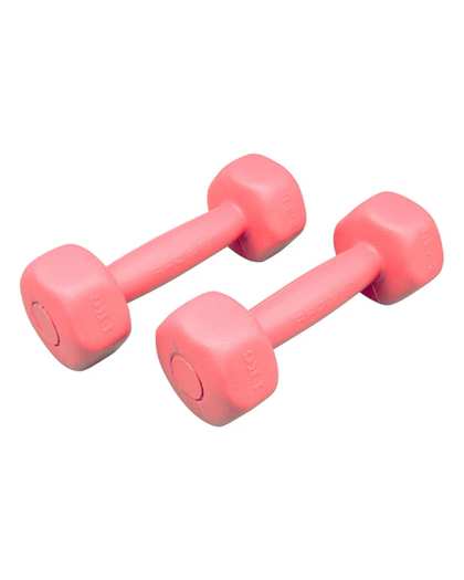 دمبل 1 کیلوگرمی صورتی رادیس فیت Radisfit مدل RPHF-1000 بسته 2 عددی