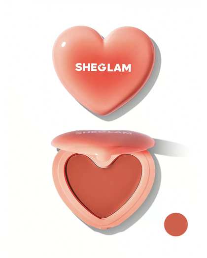 رژگونه کرمی قلبی شیگلم Sheglam مدل Playing Cupid رنگ Devotion