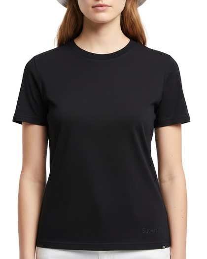 تیشرت زنانه مشکی سوپردرای Superdry کد 6060014