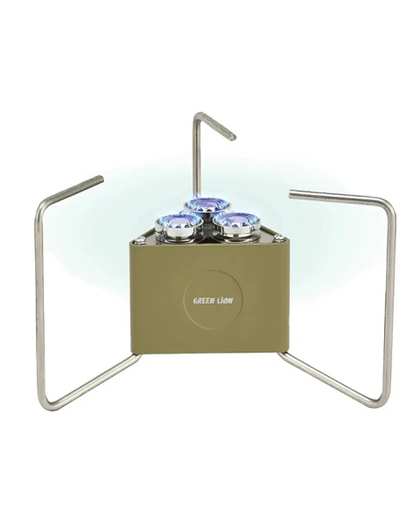 اجاق گاز کمپینگ تاشو سه شعله گرین لاین Green Lion مدل 3-Burner Foldable Camping Stove