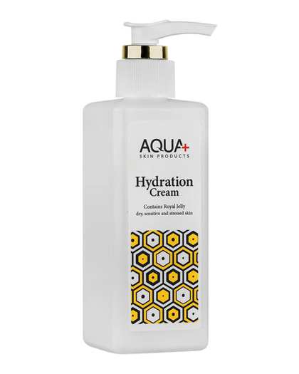 کرم آبرسان دست و صورت آکوا پلاس Aqua plus حاوی رویال ژل حجم 250ml