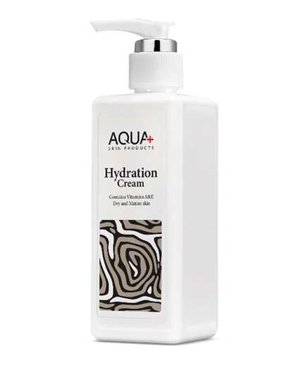 کرم آبرسان دست و صورت آکوا پلاس Aqua plus حاوی ویتامین A و E حجم 250ml