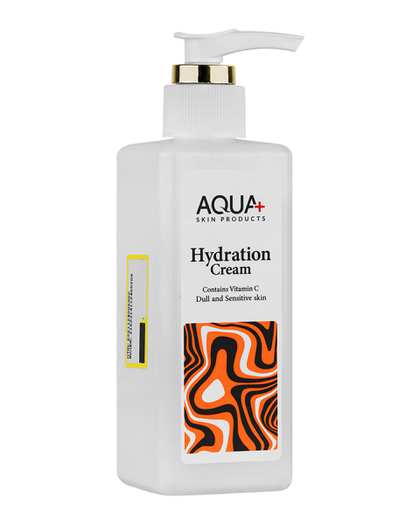 کرم آبرسان دست و صورت آکوا پلاس Aqua plus حاوی ویتامین C حجم 250ml