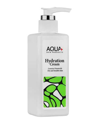 کرم آبرسان و مرطوب کننده آکوا پلاس Aqua plus حاوی ویتامین B5 حجم 250ml