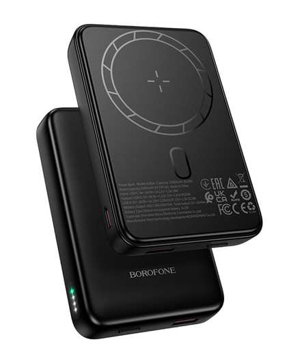 پاوربانک مشکی بروفون Borofone ظرفیت 10000 میلی آمپر ساعت مدل BJ82A