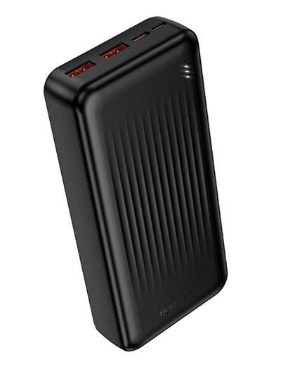 پاوربانک مشکی بروفون Borofone مدل BJ80A ظرفیت 20000 میلی آمپر ساعت