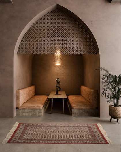 زیلو قلمکار فرانام Faranam مدل آساره سایز 100×150 سانتی متر