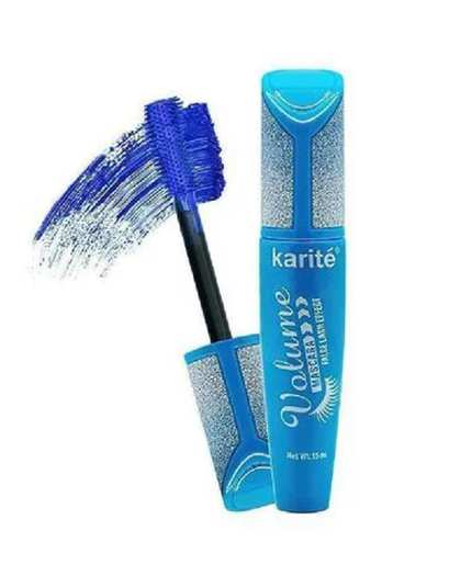 ریمل فانتزی حجم دهنده و حالت دهنده آبی کاریته Karite