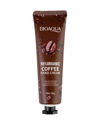 کرم تیوپی آبرسان و مرطوب کننده دست بایوآکوا BIOAQUA مدل قهوه حجم 30 میلی لیتر