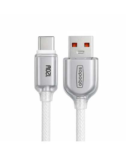 کابل شارژ Type-c سفید آبادوس Abodos مدل AS-DS386