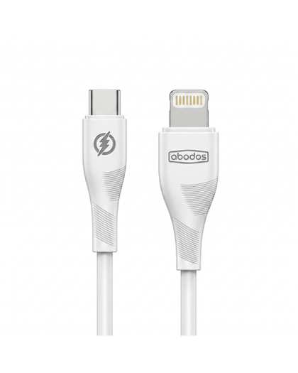 کابل شارژ Type-c به Lightening سفید آبادوس Abodos مدل AS-DS393