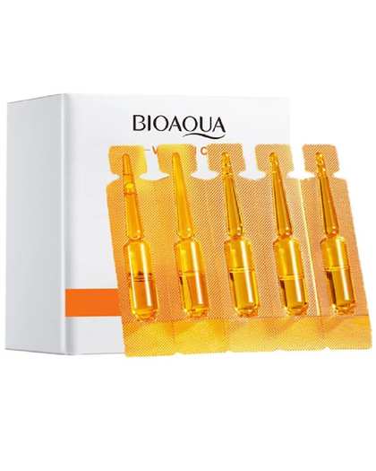 ویال سرم پوست صورت ویتامین سی بایو آکوا Bioaqua حجم 2 میلی لیتر بسته 20 عددی