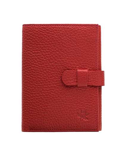 کیف پول چرم زنانه قرمز نوین چرم Novin Leather مدل آراز کد PW3148