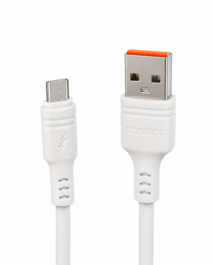 کابل شارژ Micro سفید آبادوس Abodos مدل AS-DS33