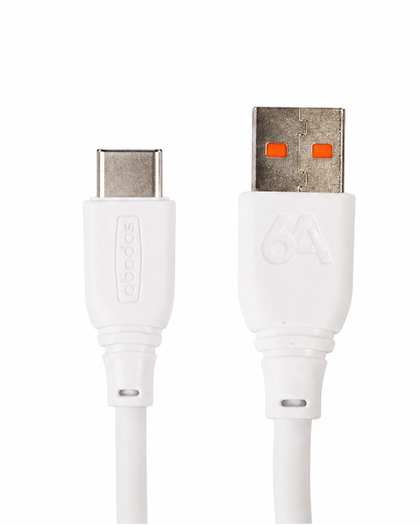 کابل شارژ Type-c سفید آبادوس Abodos مدل AS-DS366