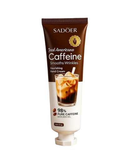 کرم دست مغذی و ضد چروک سادور Sadoer مدل Ice Americano حاوی کافئین حجم 30 میلی لیتر
