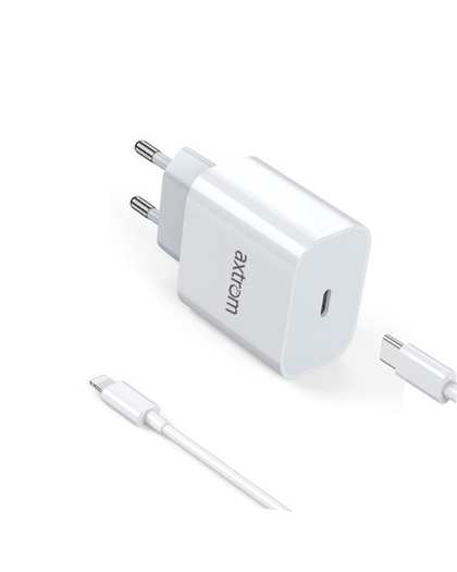 آداپتور 20 واتی سفید اکستروم Axtrom مدل AWC20WPD-W