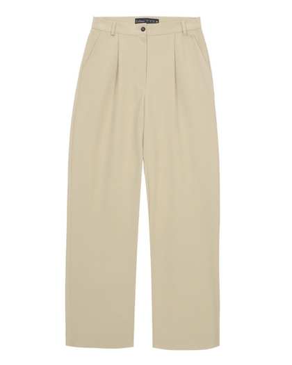 شلوار پارچه ای زنانه کرم کالین Colleen کد 8051