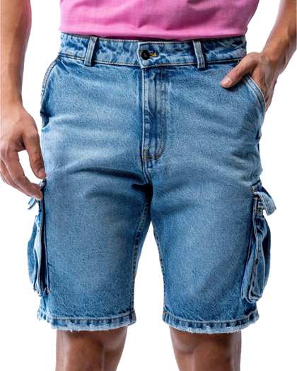 شلوارک جین مردانه آبی روشن آر ان اس RNS کد 12052840