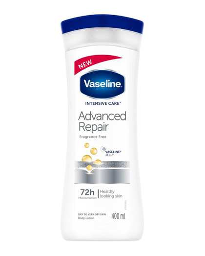 لوسیون بدن وازلین Vaseline مدل Advanced Repair حاوی عصاره بابونه حجم 400ml
