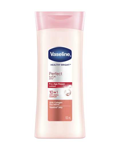 لوسیون بدن وازلین Vaseline مدل Healthy Bright Perfect 10 حجم 100 میلی لیتر