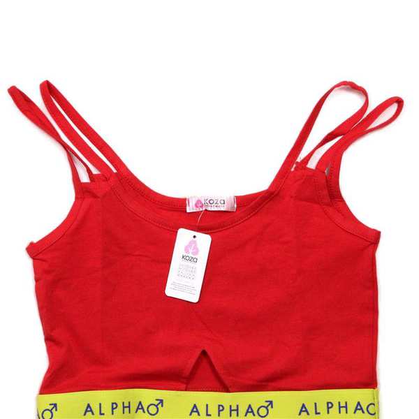 ست نیم تنه و شورت ورزشی زنانه کوزا مدل 9142-4 رنگ قرمز ماییلدا - تصویر 5