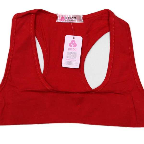 ست نیم تنه و شورت ورزشی زنانه کوزا مدل 9140-9 رنگ قرمز ماییلدا - تصویر 6