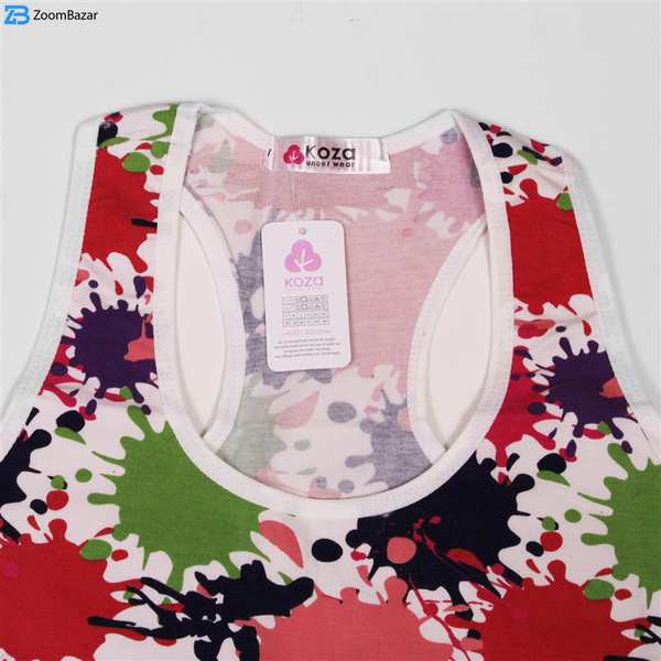 ست نیم تنه و شورت ورزشی زنانه کوزا مدل 9107-6 رنگ سفید ماییلدا - تصویر 5