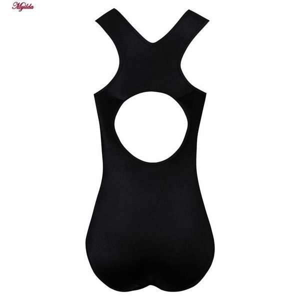 مایو زنانه یک تکه توری پد دار مشکی ماییلدا کد 4229-705 - تصویر 3