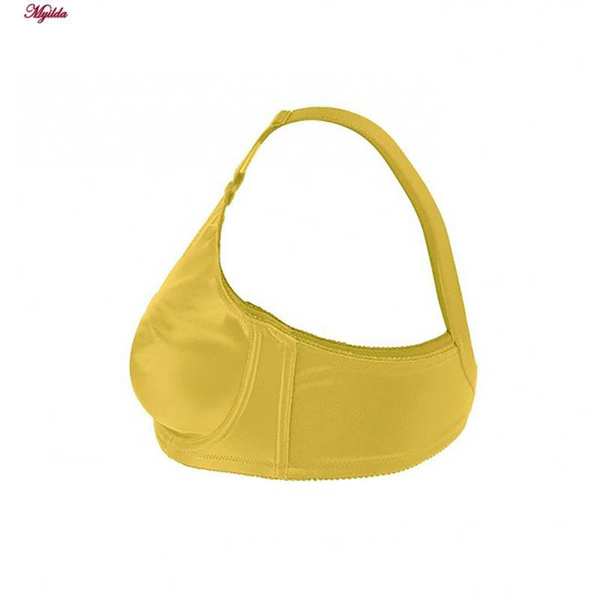 سوتین زنانه لین مدل پرسی فنردار زرد کد 4680-741 ماییلدا - تصویر 3