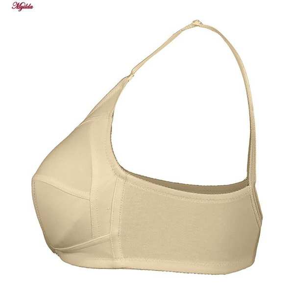 سوتین زنانه لین مدل نخی لاکرا کرم کد 4680-419 ماییلدا - تصویر 4
