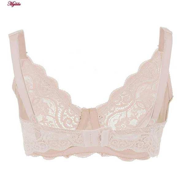 سوتین زنانه لین مدل توری استرج کرم کد 4680-614 ماییلدا - تصویر 3