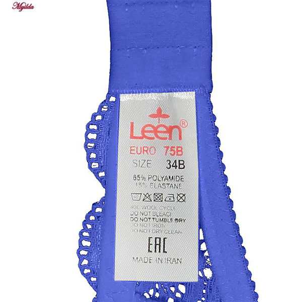 سوتین زنانه لین مدل توری استرج آبی کد 4680-614 ماییلدا - تصویر 5