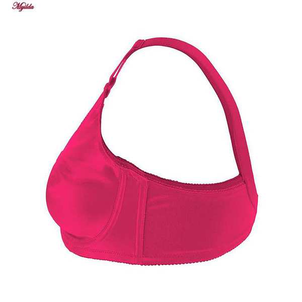سوتین پرسی پرلون زنانه لین مدل فنردار سرخابی کد 4680-741 ماییلدا - تصویر 4