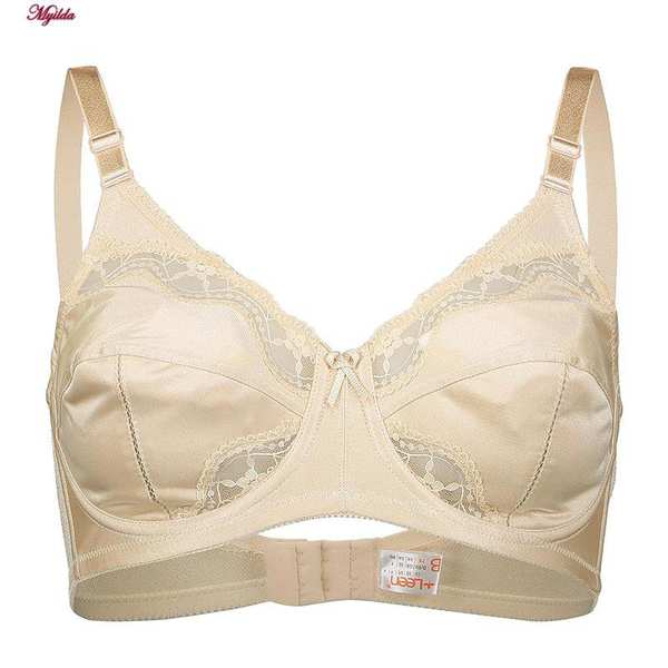 سوتین زنانه لین مدل پروانه ای فنردار کرم کد 4680-602 ماییلدا - تصویر 2