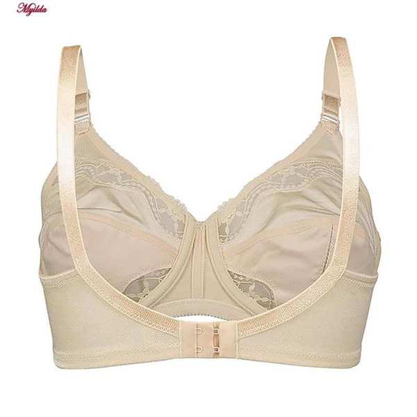 سوتین زنانه لین مدل پروانه ای فنردار کرم کد 4680-602 ماییلدا - تصویر 3