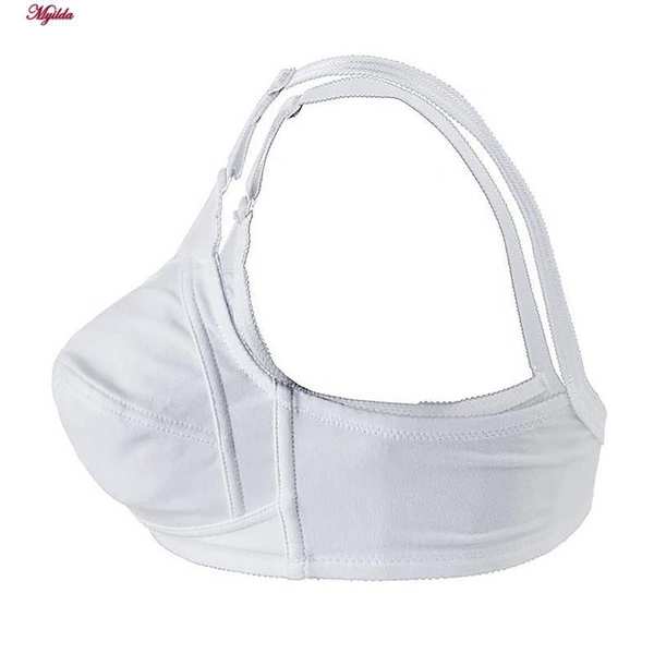 سوتین نخی سه تکه زنانه لین مدل بدون فنر سفید کد 4680-419 ماییلدا - تصویر 3