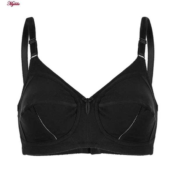 سوتین نخی سه تکه زنانه لین مدل بدون فنر مشکی کد 4680-419 ماییلدا - تصویر 2
