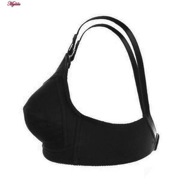 سوتین نخی سه تکه زنانه لین مدل بدون فنر مشکی کد 4680-419 ماییلدا - تصویر 4