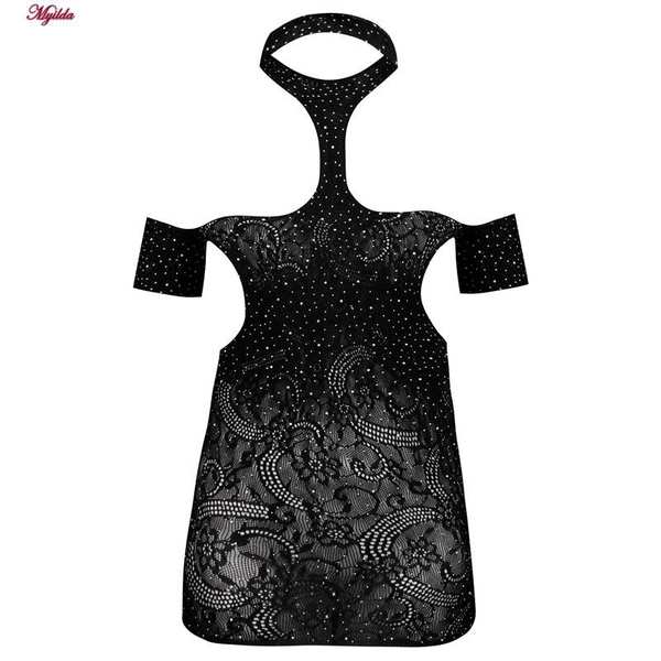 سرهمی فانتزی نگین دار زنانه مشکی کد 4860-7185 ماییلدا - تصویر 3