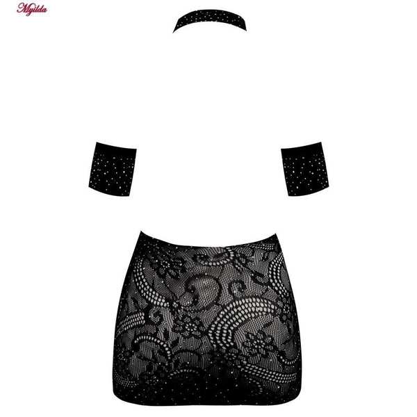 سرهمی فانتزی نگین دار زنانه مشکی کد 4860-7185 ماییلدا - تصویر 4
